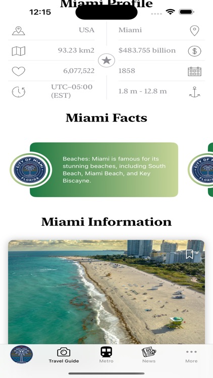 Miami Guide and Subway map