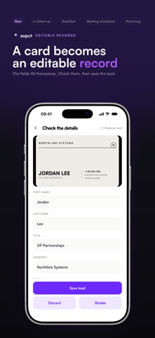 aspct: Digital Business Card iPhone screenshot