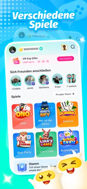 TopTop: Spiele & Chat iPhone screenshot 1