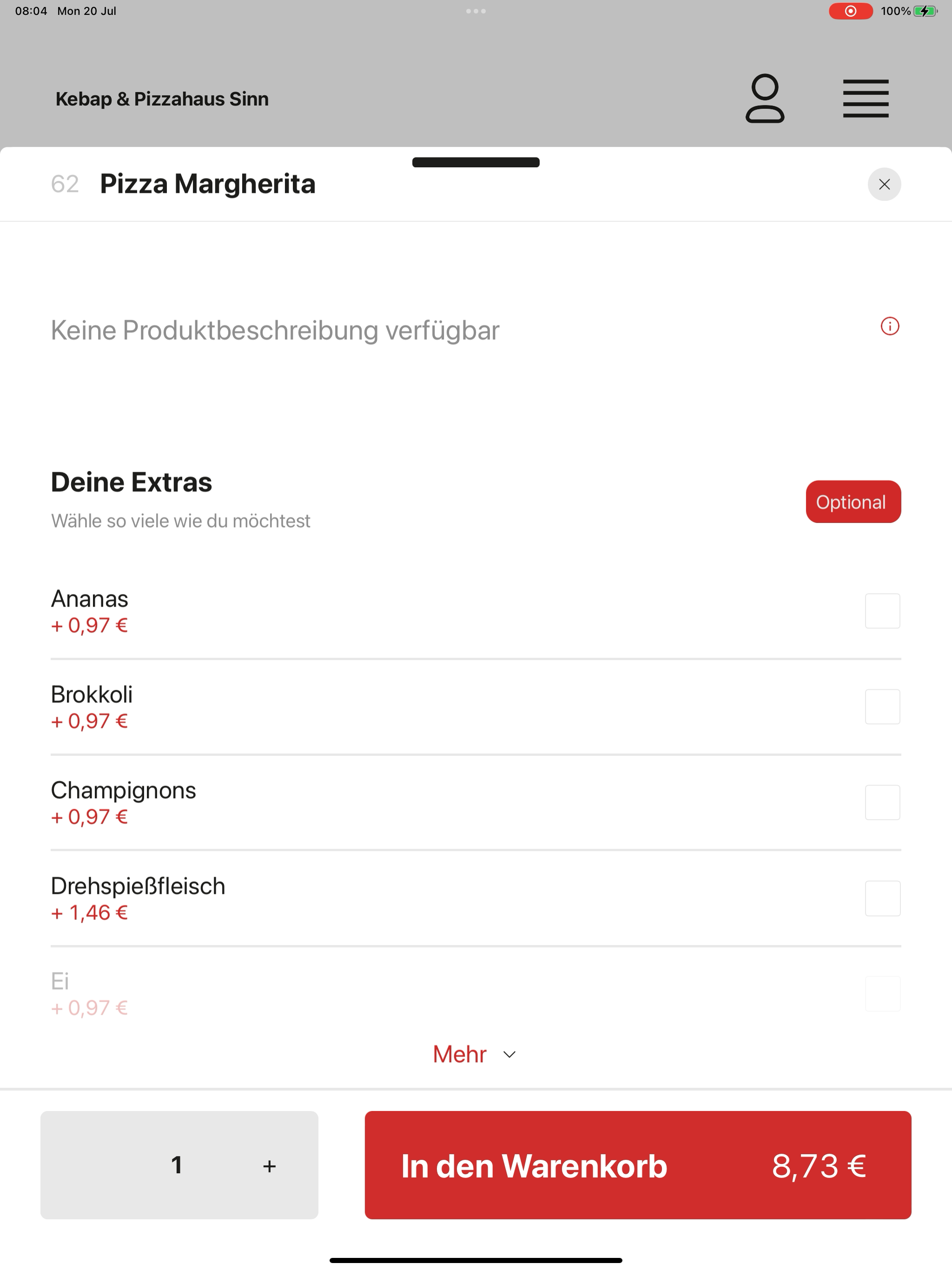 Kebap & Pizzahaus Sinn screenshot 12