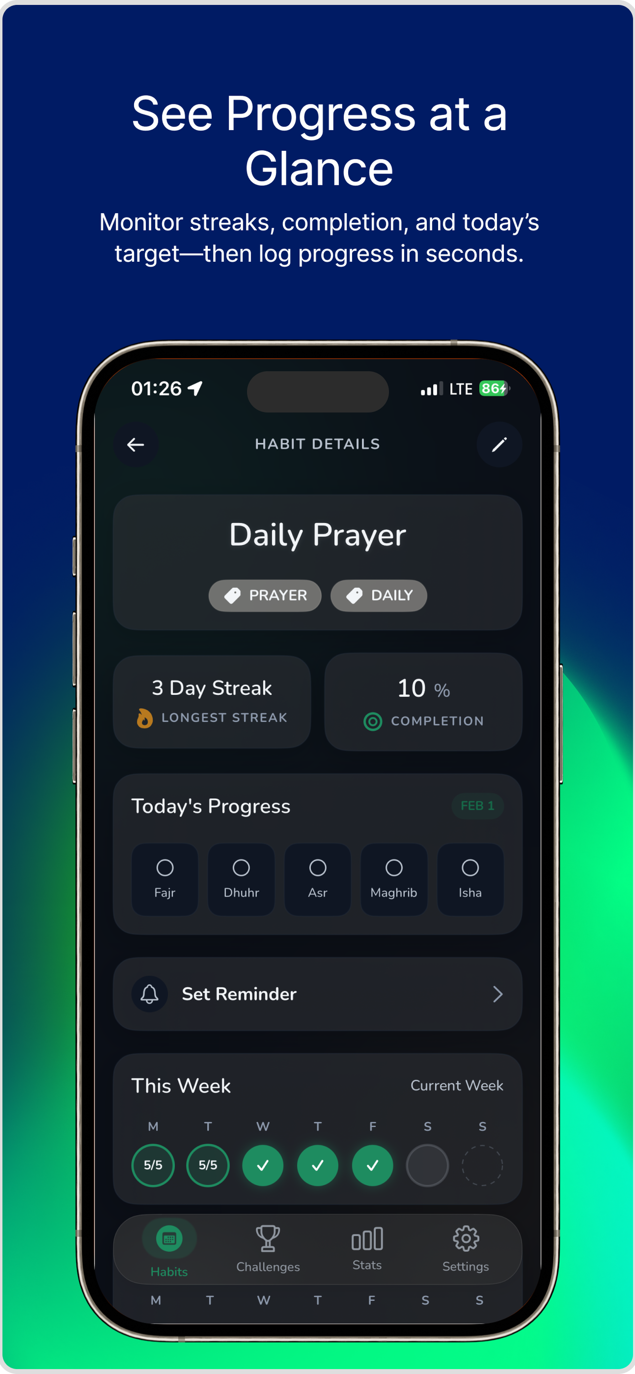 Mubit: Muslim Habit Tracker