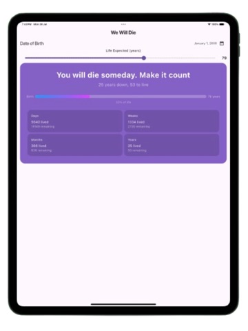 We Will Die : Death Reminder ipad screenshot 4