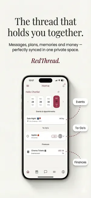 RedThread – Couples App screenshot 1