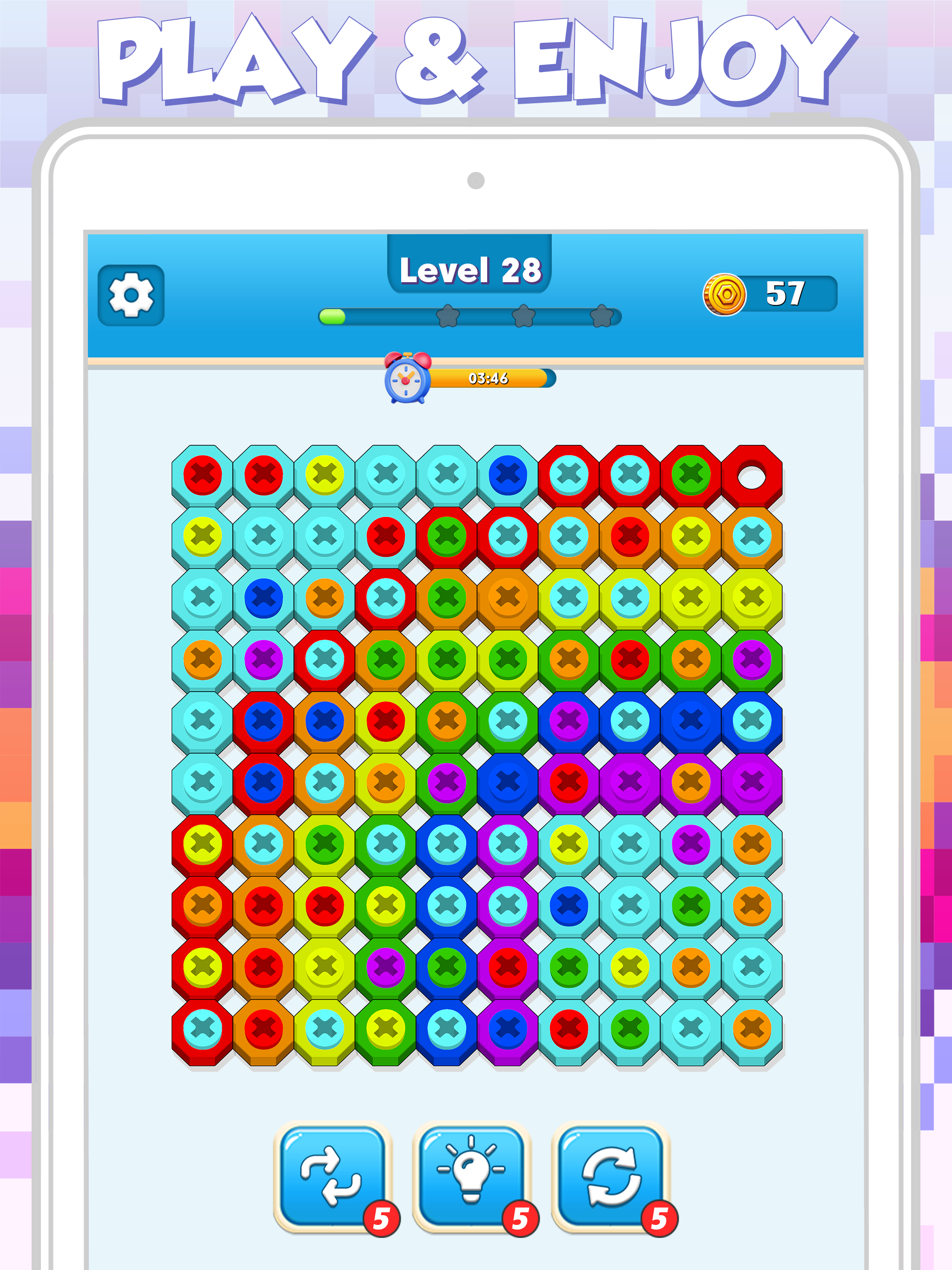 Nut and Bolt Sort Color Match screenshot 8