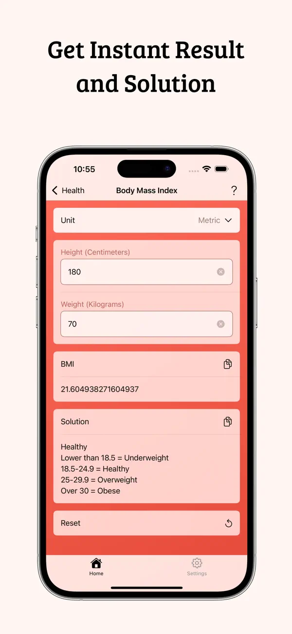 Screenshot #2 pour Health Calculator