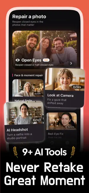 Open Eyes: AI Photo Repair screenshot 1