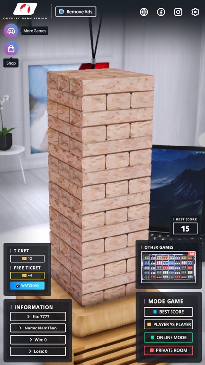 Wood Tower 3D Online screenshot-4