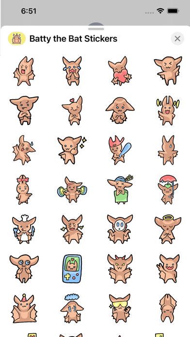 Screenshot #2 pour Batty the Bat Stickers