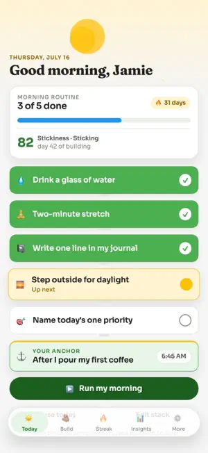 HabitStack - Jackie Bellamy screenshot 1