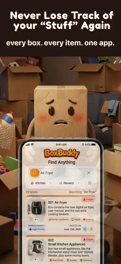 BoxBuddy: Moving Box Organizer screenshot 1