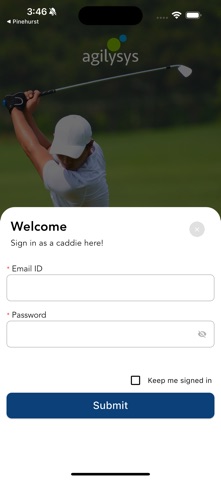 Agilysys Caddie App iPhone screenshot