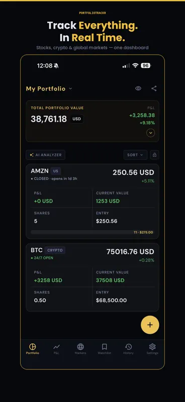 PortfolioTrackr: Stock Tracker screenshot 4 of 10