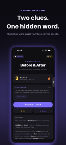 Before & After: Word Game Screenshot 1 of 8