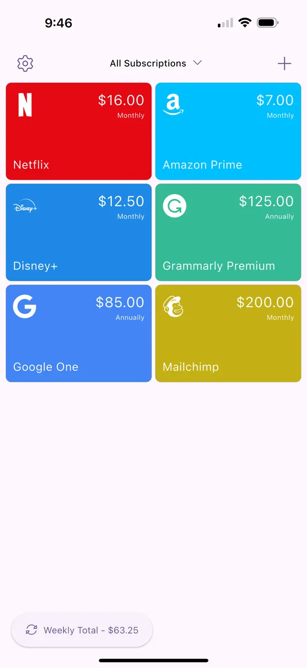 #2. Subscriptions Space (iOS) Ved: Fernando Herrera