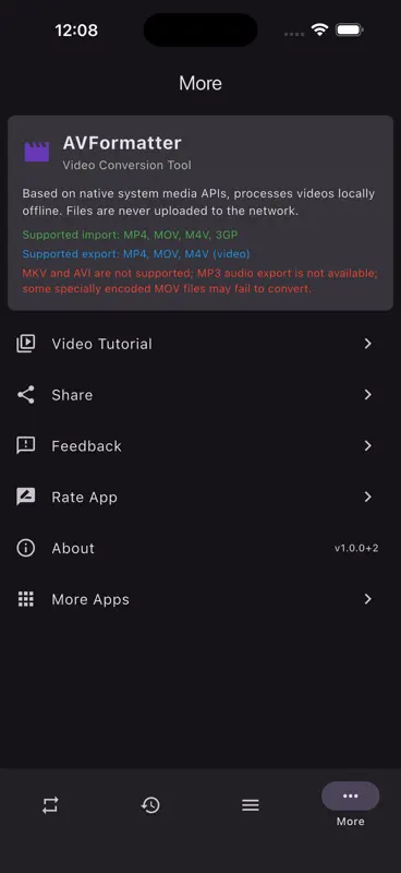 AVFormatter screenshot 1 of 9