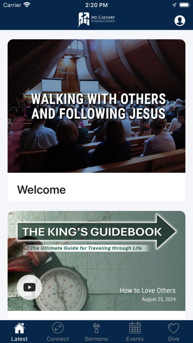 Mt. Calvary Lutheran Church Screenshot