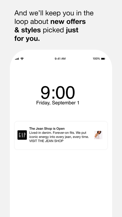 Gap: Apparel, denim and more Screenshot