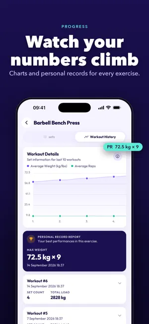 Fitlogram: Gym Workout Log screenshot 3