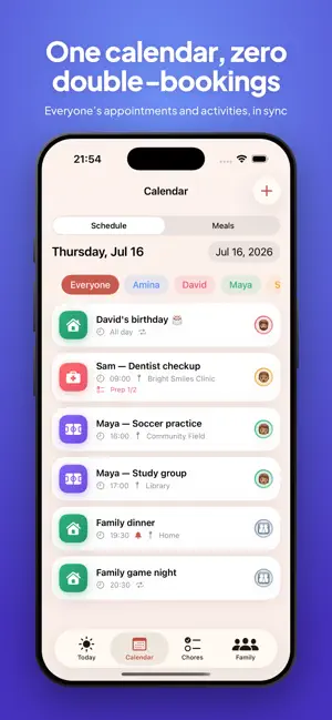 Ratiba+: Family Organizer screenshot 2