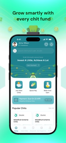 DICHIT - Chit Fund Marketplace iPhone screenshot