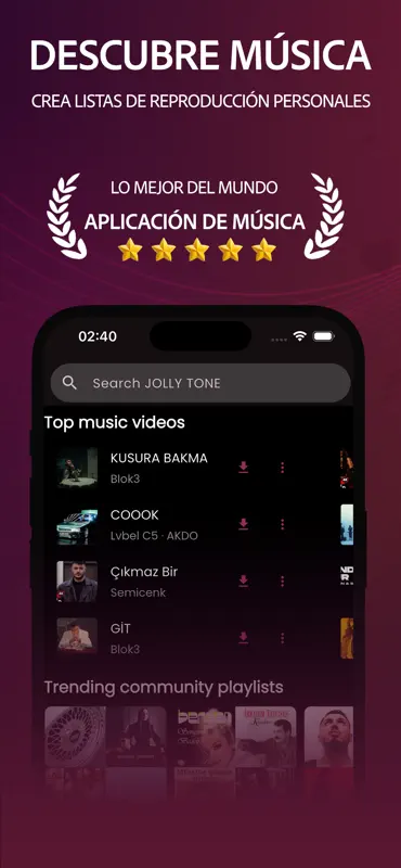 Escucha y descarga música screenshot 1 of 3