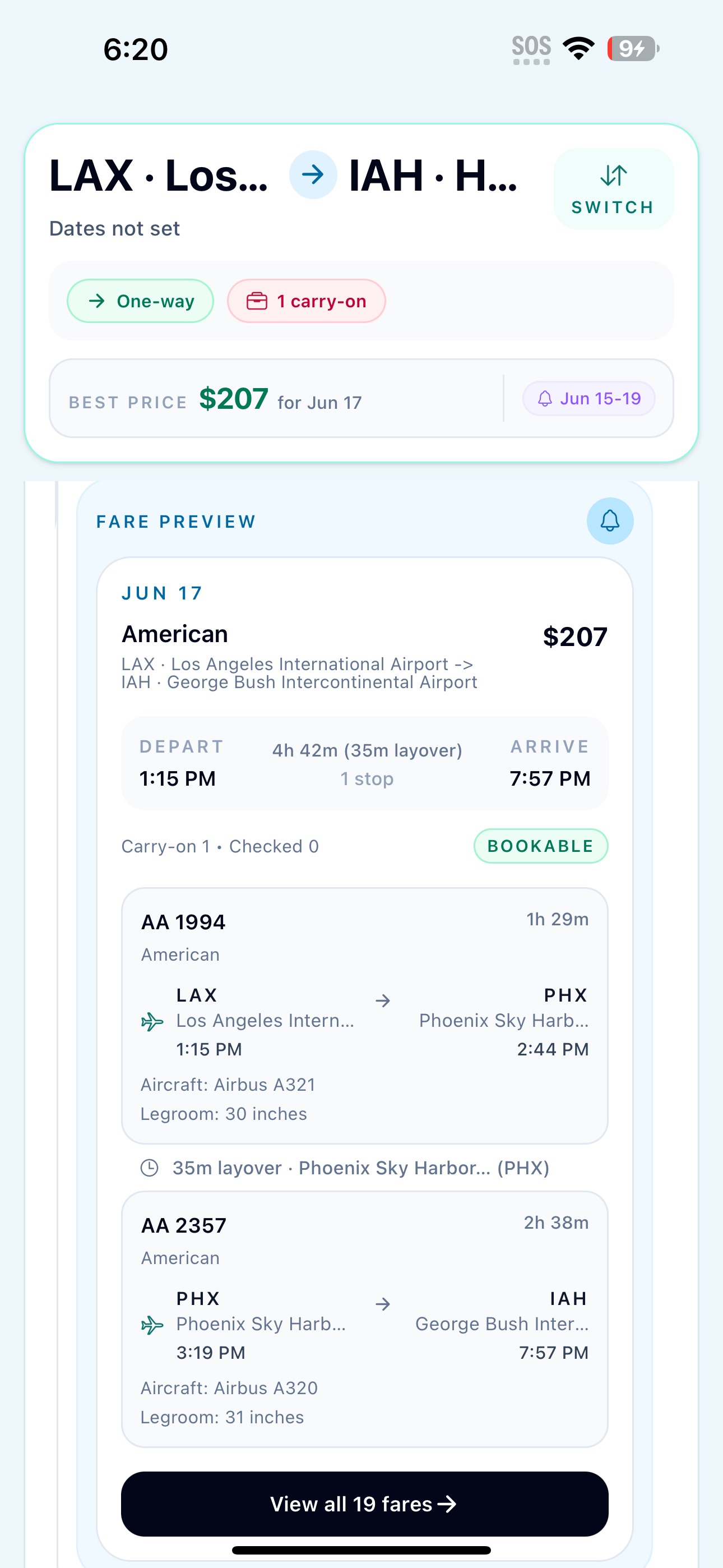 Screenshot 5 of Flight Price Alerts