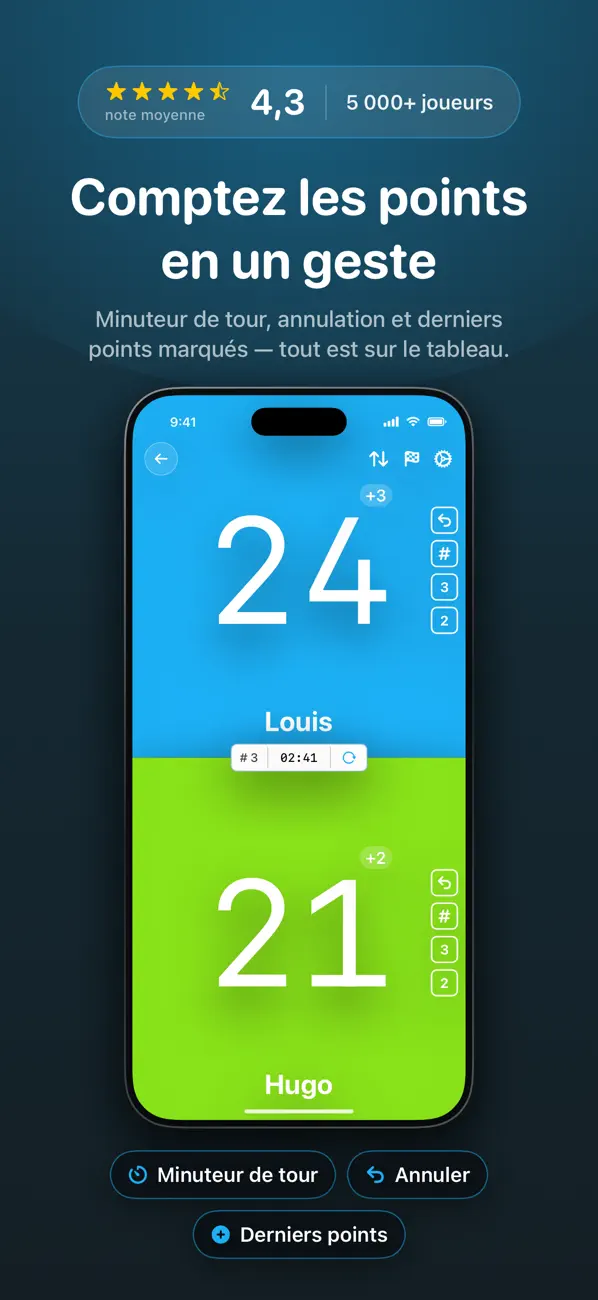 Screenshot #1 pour Marqueur: Compteur de Points