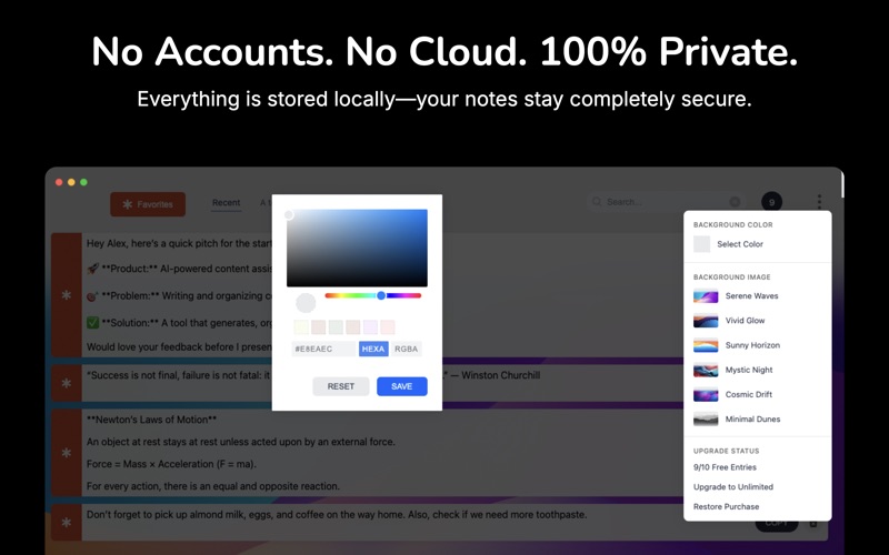 App screenshot