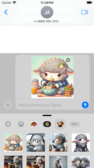 Funny Sheep stickers pack Screenshot