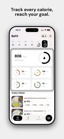 BeFit: Nepali Calorie Tracker iPhone screenshot