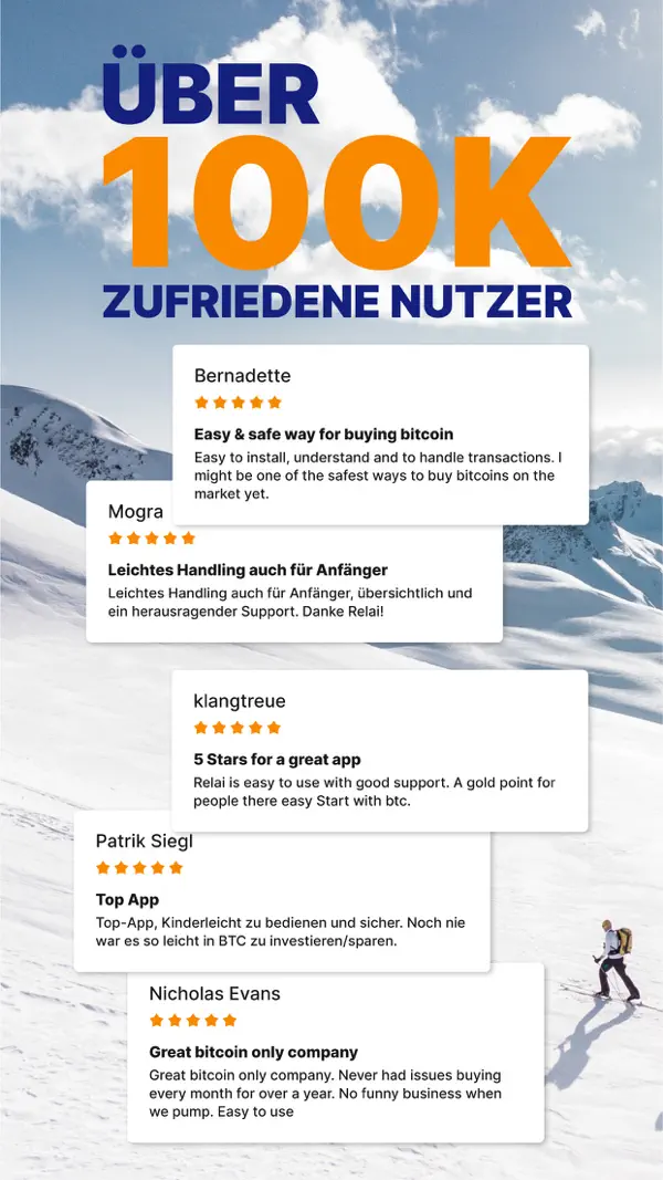 Relai: Bitcoin Kaufen Screenshot 2