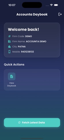 Accounta Daybook screenshot