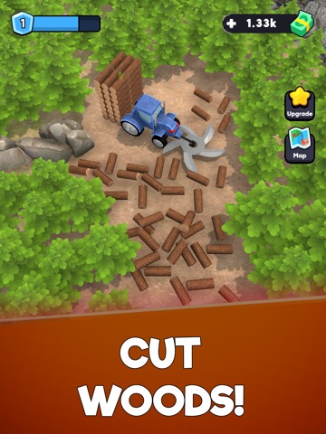 Idle Lumber Chopper Empire Inc iPad screenshot