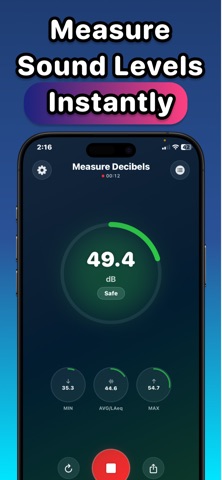 Measure Decibels screenshot