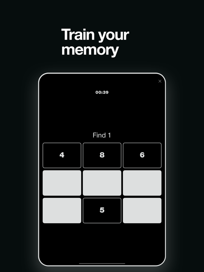 Concentration training.