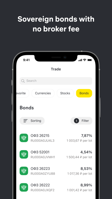 Raiffeisen Invest — broker Screenshot