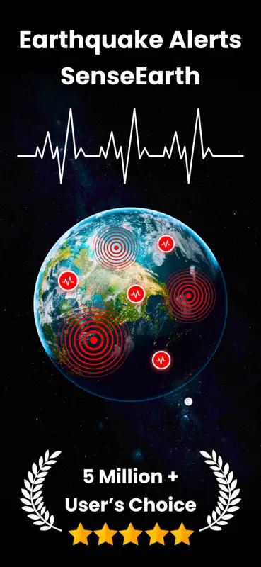 EarthQuake Alerts - SenseEarth screenshot 1 of 6
