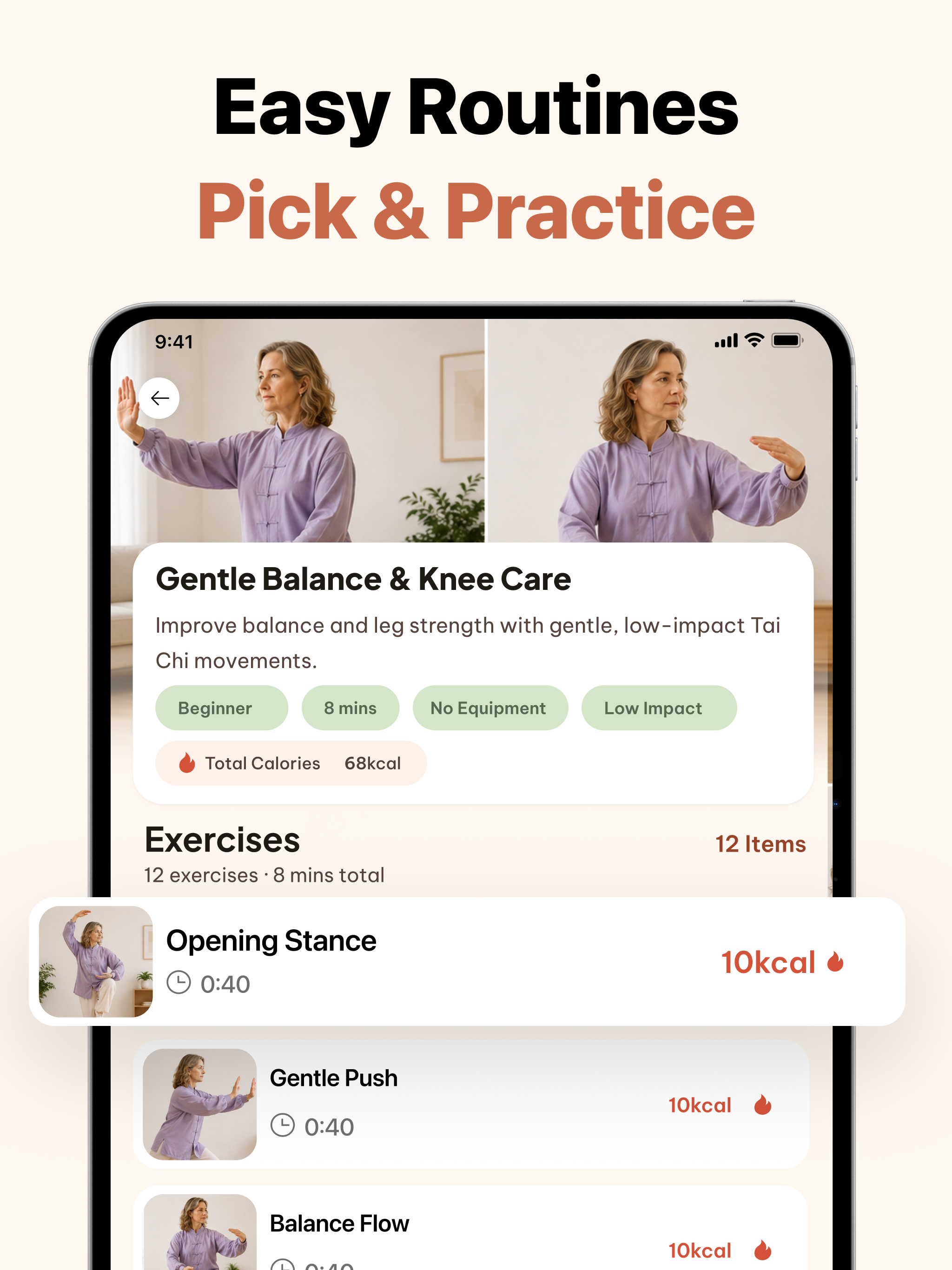 Tai Chi: Seniors & Beginners screenshot 12