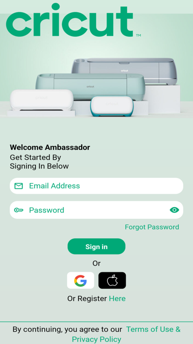 Cricut Ambassador Screenshot