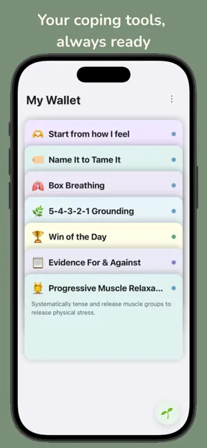 Mental Health Wallet screenshot 1