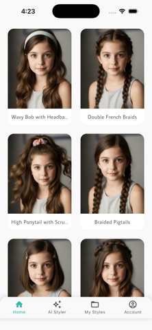 AI Hair Styler iPhone screenshot