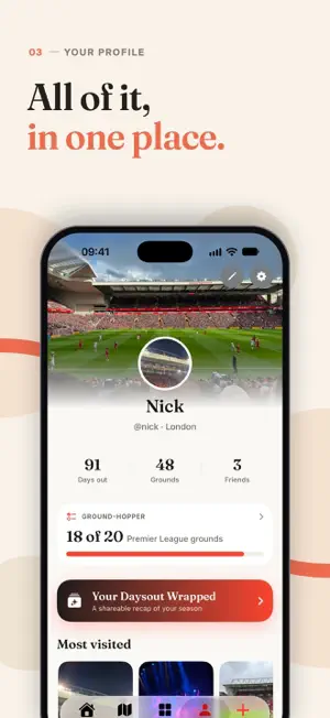Daysout: Football & Gig Log screenshot 3