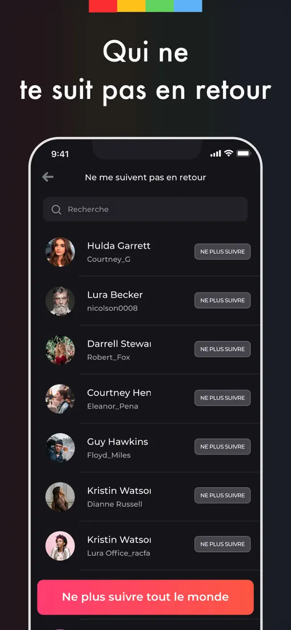 Screenshot #2 pour Reports Abonnés Tracker