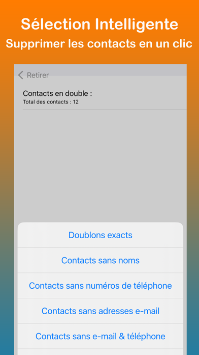 Screenshot #2 pour Remove Duplicate Contacts +