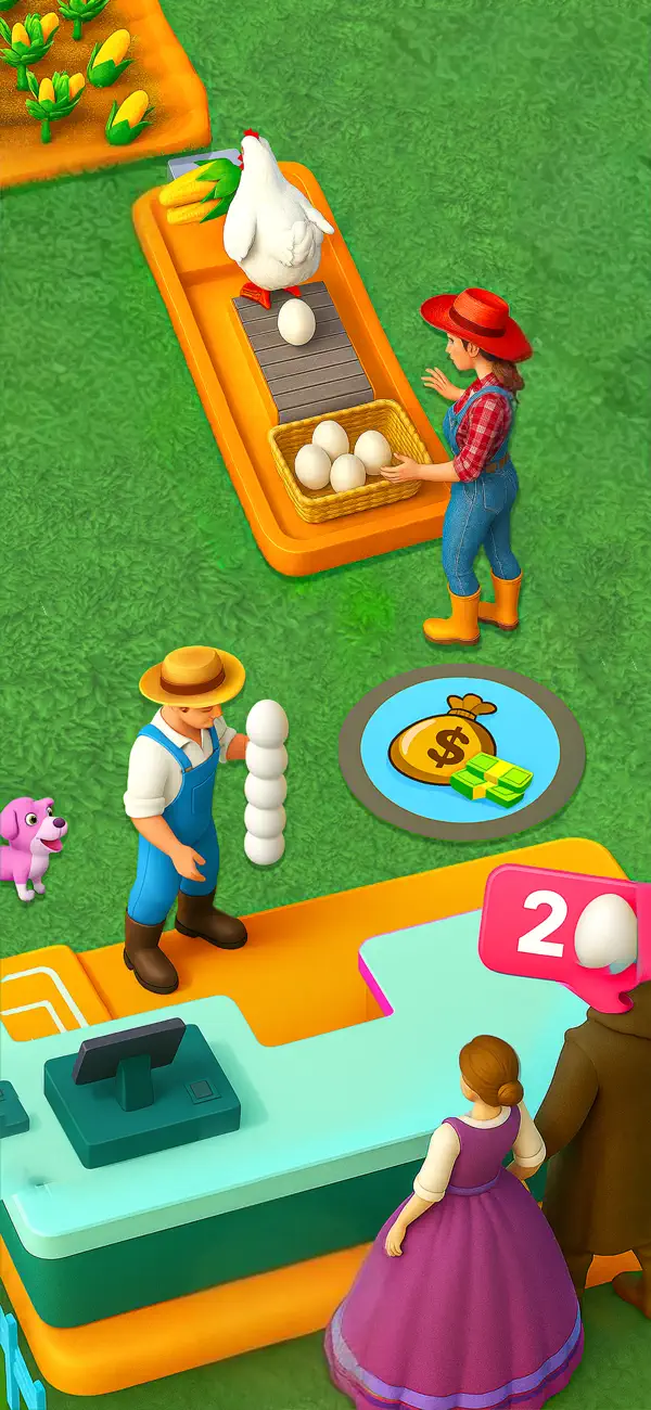 Screenshot #1 pour ferme vallée - Jeux de ferme