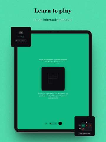 Crux: Daily Logic Puzzles iPad screenshot