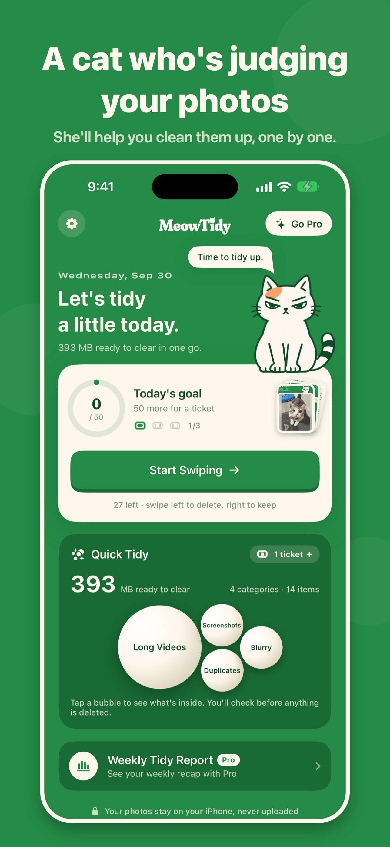 Screenshot 1 of MeowTidy