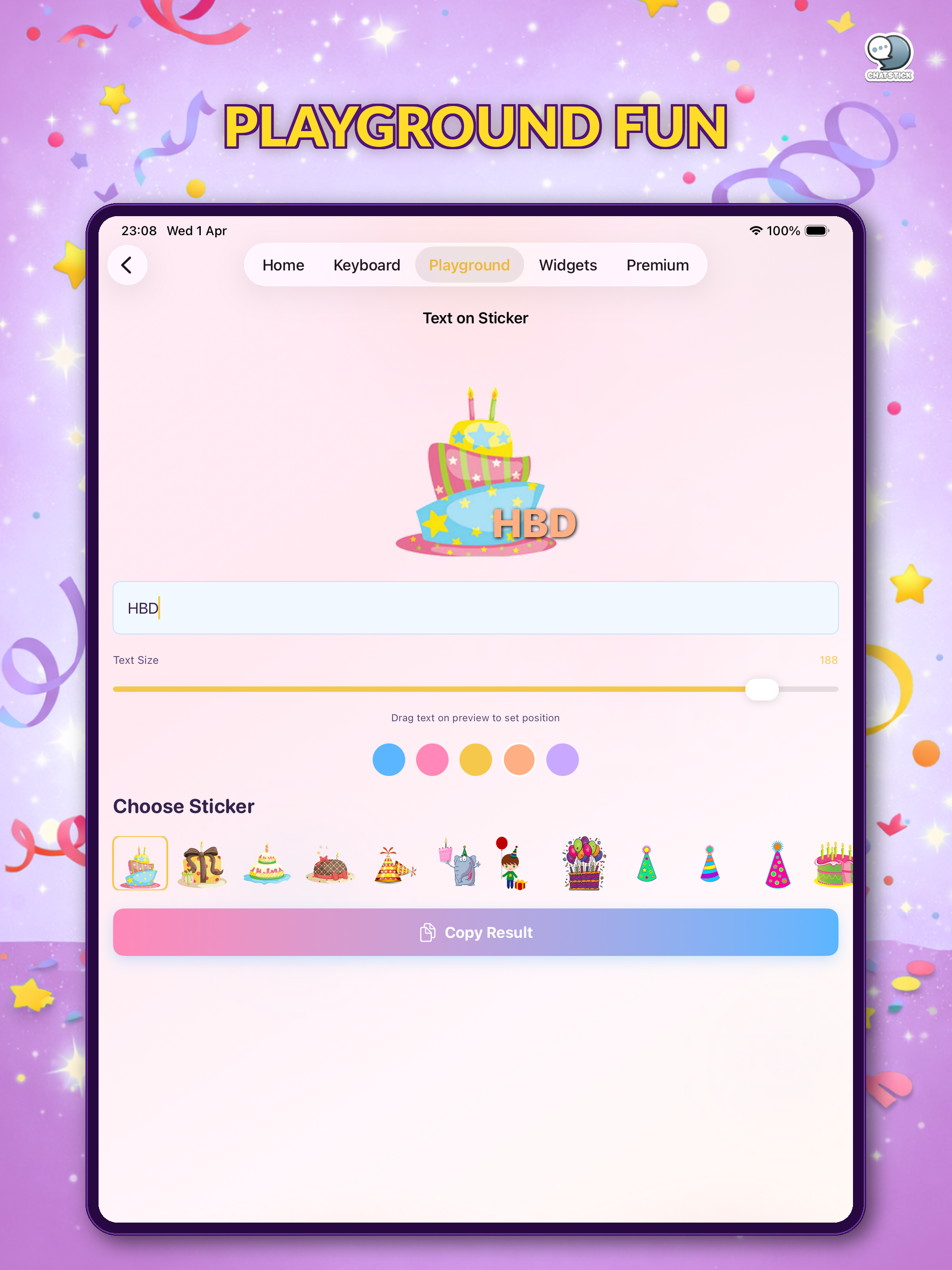 Happy Birthday Stickers by CS screenshot 19