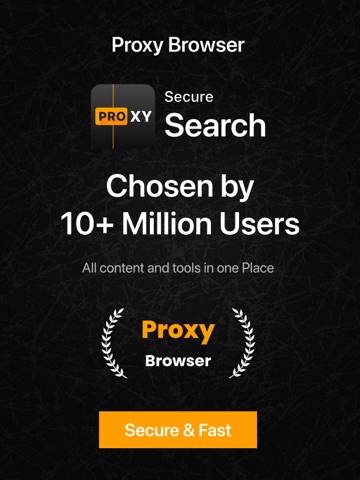 Proxy Browser - Private Web iPad screenshot