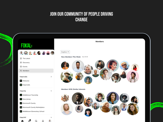 Fokal USA iPad screenshot 5 - Social Networking app